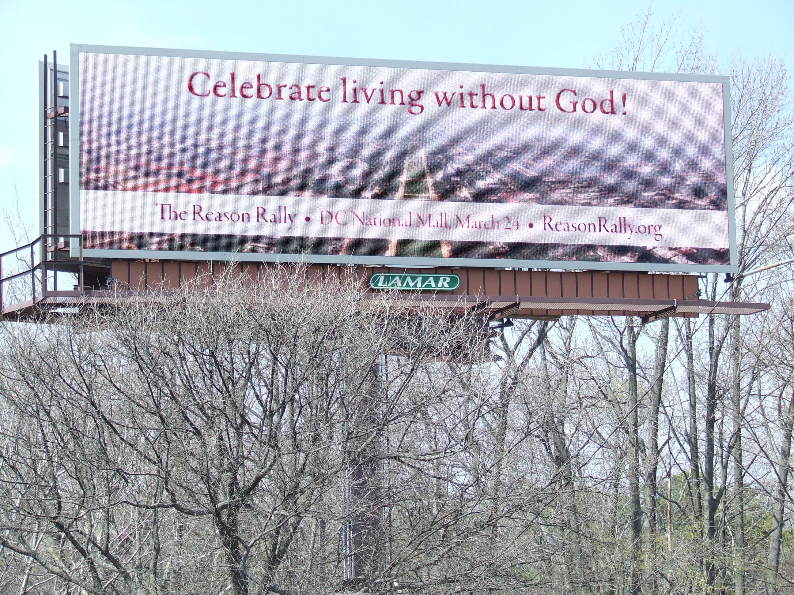 Richmond Billboard Promotes Godless Rally