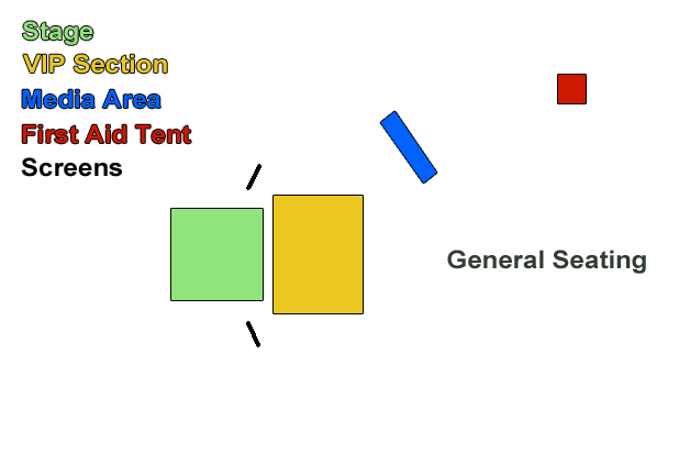 Image showing location of VIP seating